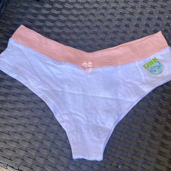 3 pairs brand new underwear Tinkerbell print and lime green colour size medium - Picture 4 of 9